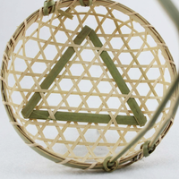Handmade Woven Bamboo Basket for Fruit Vegetable Organizing, Eco Conscious Storage Basket with Handles Portable, Artisanal Fruit and Vegetable Basket