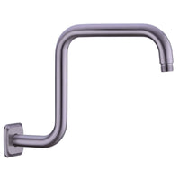 Z-Shaped Shower Arm 90-Degree Bathroom Fixture Polished Cylindrical