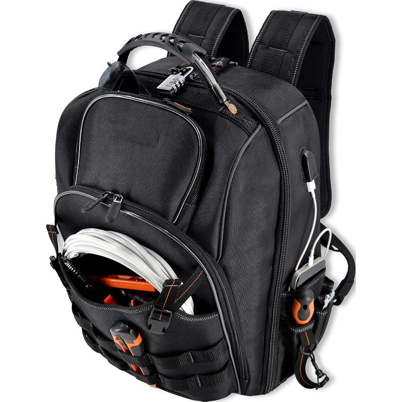 Heavy-Duty Tool Backpack for Electricians and Construction Workers