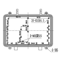 Die-Cast Aluminum Waterproof Enclosure for AP Bridge Base Station, Internal 210x130x60mm