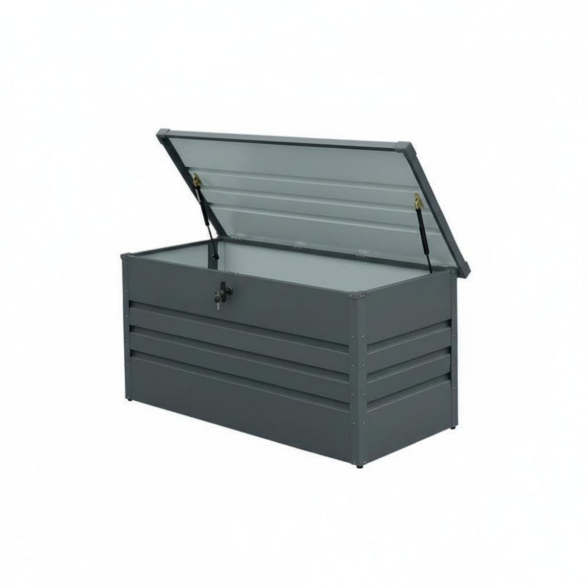 Garden Storage Bench Large Capacity Outdoor Storage Container Weather-Resistant Weatherproof for Gardeners, Families, Balcony