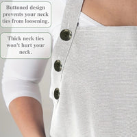 Adjustable Neck Kitchen Apron with Large Pocket, Solid Color, for Men and Women