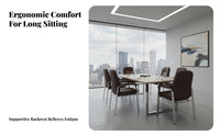 Fixed-Leg Conference Chair Sturdy Frame Seating Furniture Ergonomic Design