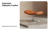 Highrear Rotating Armchair Italian Minimalist Design Lounge Chair Modern & Look Ergonomic Comfort for Balcony, Perusing Alcove