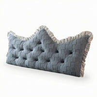 Headboard Cushion Crown-Shaped Backrest Cushiony Padding Backrest Cushion for Sofa