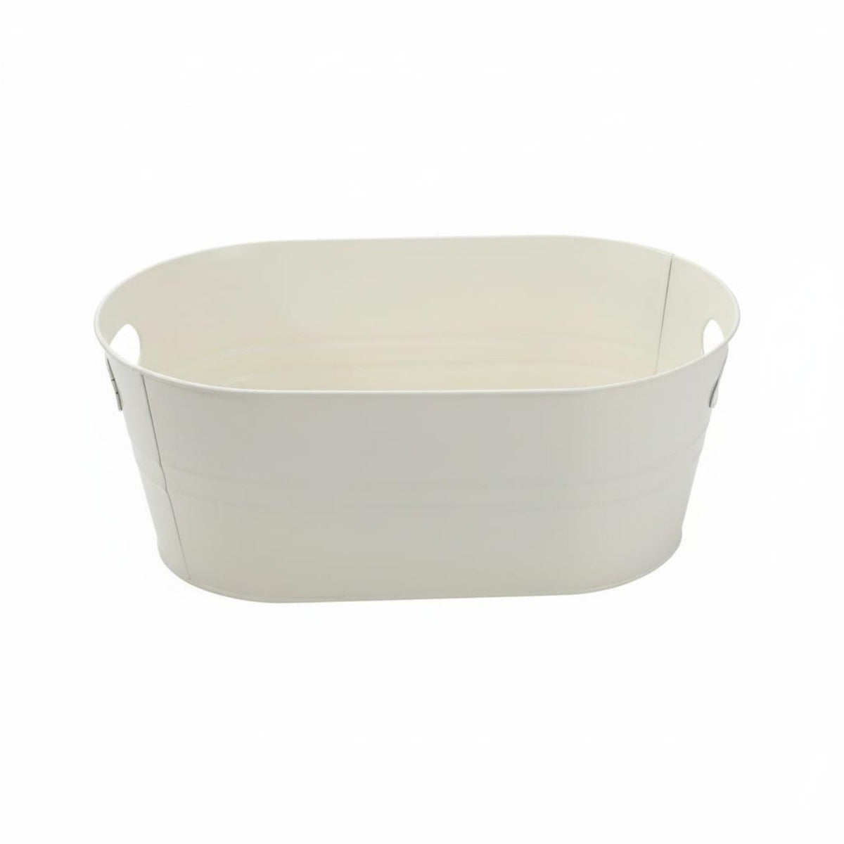 Oval Metal Ice Bucket Keeps Drinks Cold Metal Ice Bucket Rust Resistant Oval Beverage Chiller for Bartenders, Event Planners, Parties, Outdoor
