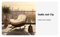 Upholstered Rocking Chair Quiet Non-Slip Recliners Upholstered Recliner Ergonomic Design Modern Design for Homeowners