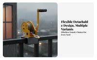 Air Conditi Single R Installation Lift 300kg Load Capacity Hand Crank Winch