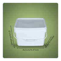 Square Plastic Pail Large Capacity Food Grade Storage Pail