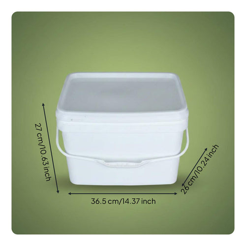 Square Plastic Pail Large Capacity Food Grade Storage Pail