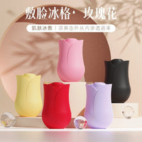亚马逊新品玫瑰花敷脸冰格情人节礼物美容化妆用品冰敷模具护肤