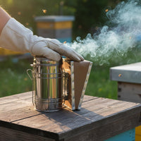Bee Smoker Leather Bellows Beekeeping Smoke Pump Long-Lasting