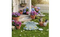 Pastoral Design Porch Goose Costume Charming Design Goose Statue Dress Set Accent for Garden