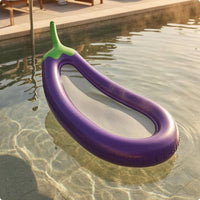 Eggplant Inflatable Uncovered Lounging Area Inflatable Raft PVC for Lake