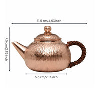 Handmade Copper Teapot Anti-Scald Handle Small   Tea Pot Great Gift Kitchenware for Collectors