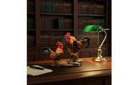 Realistic Cock Statue Hand-Painted Home Decor Collectible for Wine Cabinet