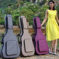 KADY Unbranded 41 Inch Padded Folk Guitar Bag Backpack with Printing