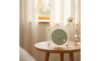Acrylic Clock Transparent Decorative Clock Modern Compact for Desk, Bedroom
