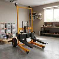 Textured Grips Manual Hydraulic Lifting Hand Truck 4 Wheels Foldable Hydraulic Hand Truck