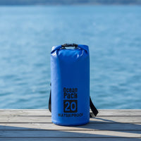 Waterproof Bag with Shoulder Straps Lightweight Roll-Roll-Top Seal Bag Heavy-Duty for Kayakers, Swimmers, Kayaking, Boating, Camping