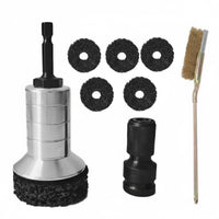 Rust Removal Brake Disc Resurfacing Tool Wear-Resistant Wheel Hub Cleaning Tool Wide Application Hub Grinder Drill Attachment Waterproof for Mechanics
