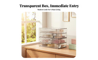 Clear Drawer Organizer multi-purpose Desktop reachory debrisproof for Desk, Women