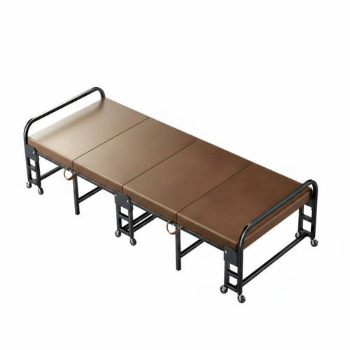 Folding Bed Folding Bed Office Nap Cot Portable Recliner Hospital Assistant Chair with Ergonomic Coconut Palm Foam and Stainless Steel Frame Suitable for Office Home Hospital Travel