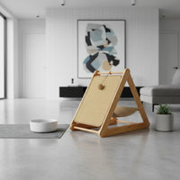 Cat Scratch Lounge with Perch Play and Sleep 2-in-1 Pet Furniture Low-Shedding