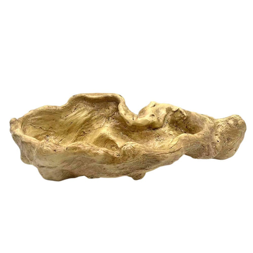 Resin Planter with Driftwood Look Irregular Driftwood Planter Rustic Pot for Gardeners, Tabletop, Windowsill, Home Garden