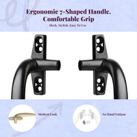 Aluminum Alloy Casement Handle, Security Lock, Universal Replacement, Push-Pull, Comfortable Grip