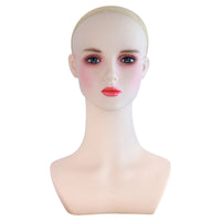 Simulation Makeup Mannequin Head Short Style 40cm with Hair Display