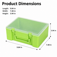 45L Storage Containers, Portable Stackable Organizer Box with Lid, Large PP Multi-Purpose Storage for Car, Home & Craft Supplies
