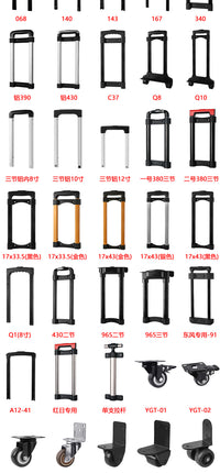 Three-Section Telescopic Handle for Luggage and Speaker Cases