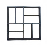 Concrete Path Form Open-Frame Stepping Stone Form Black Outdoor Surface for Patio