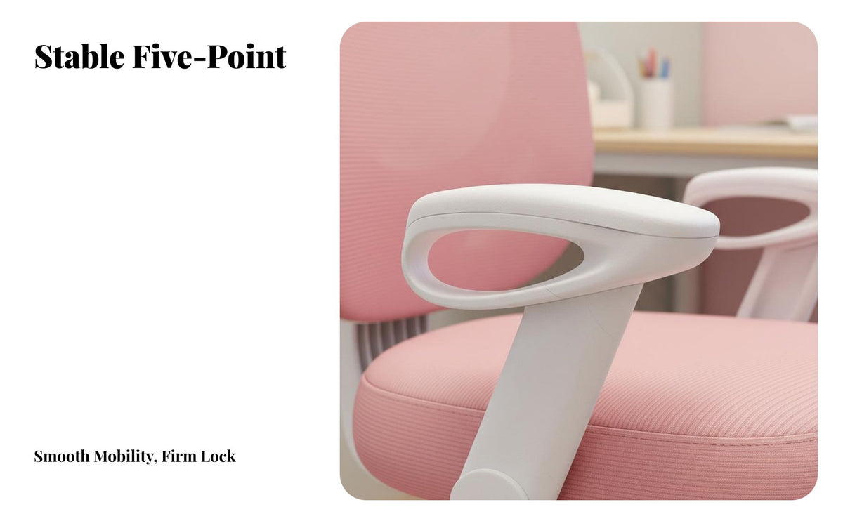 Adjustable Student Chair Support Adjustable Kids Desk Chair High-Elastic Cushion for Students, Teenagers, Study Room, Home, Bedroom