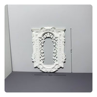 Dollhouse Miniature Baroque Design Wall Frame Balanced Gothic Wall Frame Classic Residence Miniature Scene Decoration