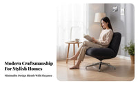 Upholstered Rotating Armchair Nordic and Design Rotating Barrel Armchair Designer Look Ergonomic Design for Adults, Bedroom