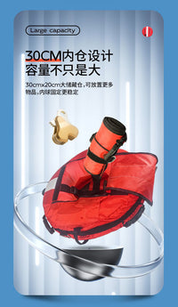 Diving Buoy, Free Diving Signal Float, Rescue, Marine Surface Inflatable Positioning Buoy with Signal Flag