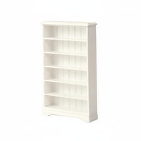 1:12 Scale Wooden Bookshelf Paintable Dollhouse Bookcase Birch Wood Material Small Dollhouse Storage Shelf for Model Hobbyists