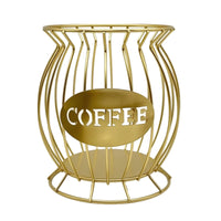 Wire Basket with Front Panel Sturdy Coffee Pod Holder Vintage