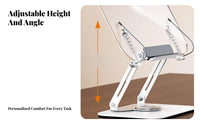 Adjustable Reading Stand Holds Thick Books Swiveling Reading Easel for Musicians