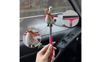 Car Mirror Squeegee Portable Cleaning Tool Comfortable Grip for Rainy Days
