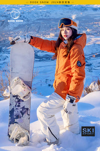 2025新款滑雪服女男款防水防风单板双板保暖冬季加厚滑雪衣裤套装