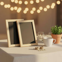 2 Pieces Wood Frame Mini Chalkboard Easy to Hang Message Board Reusable