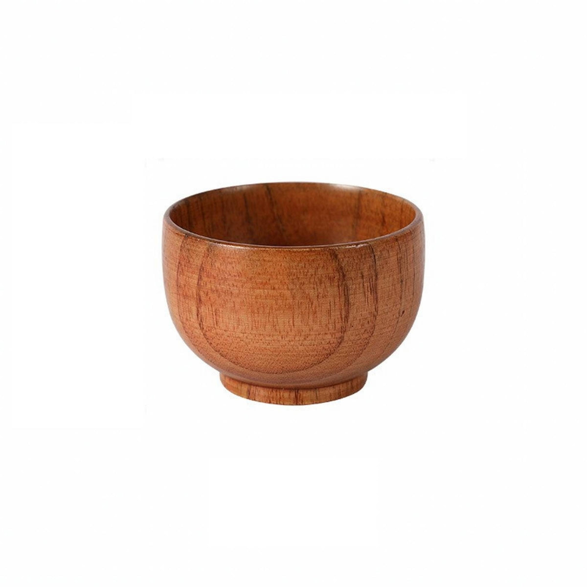 Small Wooden Bowl Compact for Kitchen, Restaurant, Kids