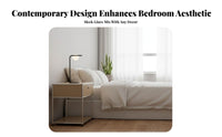 2-Drawer Metal Cabinet rustic aesthetic Nightstand Vintage Inspired for Bedroom