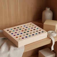 Gem Blocks Colorful Smooth Polished Wooden Block Set for Preschoolers, Kids, Home Education