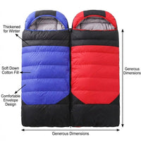Winter Sleeping Bags for Grown-Ups, Thermal Sleeping Bag with Soft Textile Fill, Envelope Design for - Image 5