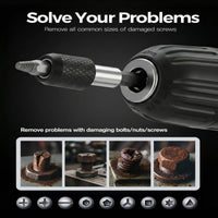 11 Pieces Stripped Screw Remover Kit Easy out Repair Tool Counterclockwise
