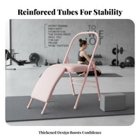 Stable Design Iyengar Mind-Body Practice Chair Heavy-Duty Mind-Body Practice Auxiliary Chair Non-Slip Feet Fitness Equipment Stretch Assist for Beginners, Seniors, Home Practice